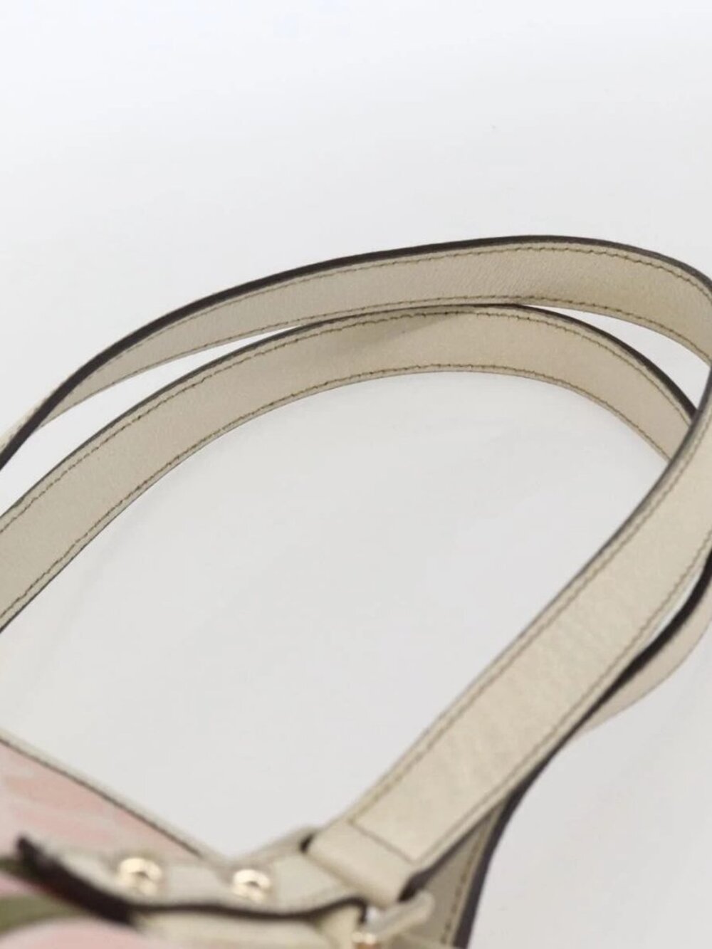 GUCCI GG Canvas Sherry Line Tote Bag Pink Gold - Picture 9 of 16